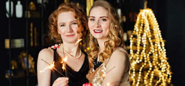 Friends celebrating a casino night out