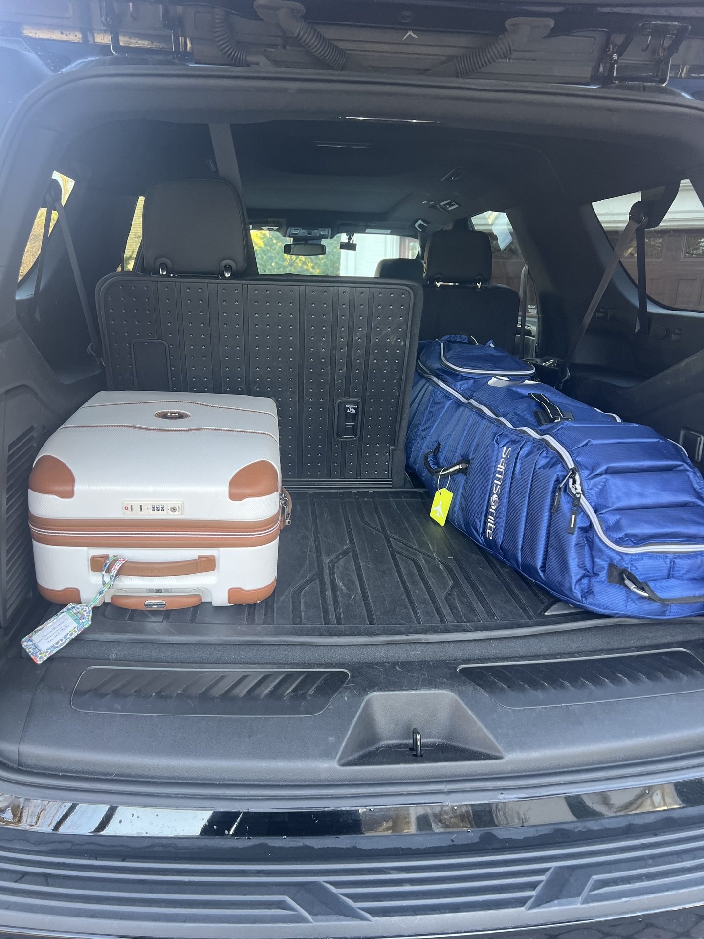 Luggage loaded in Contact Limo Suburban for Kenosha to O&rsquo;Hare airport limo transfer