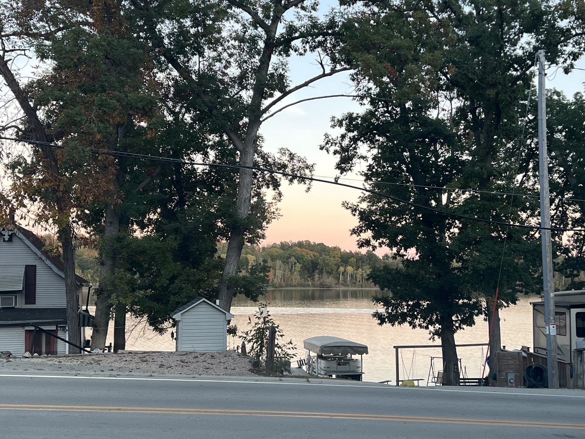 Lake Geneva Wisconsin waterfront at sunset hourly limo service day trip destination