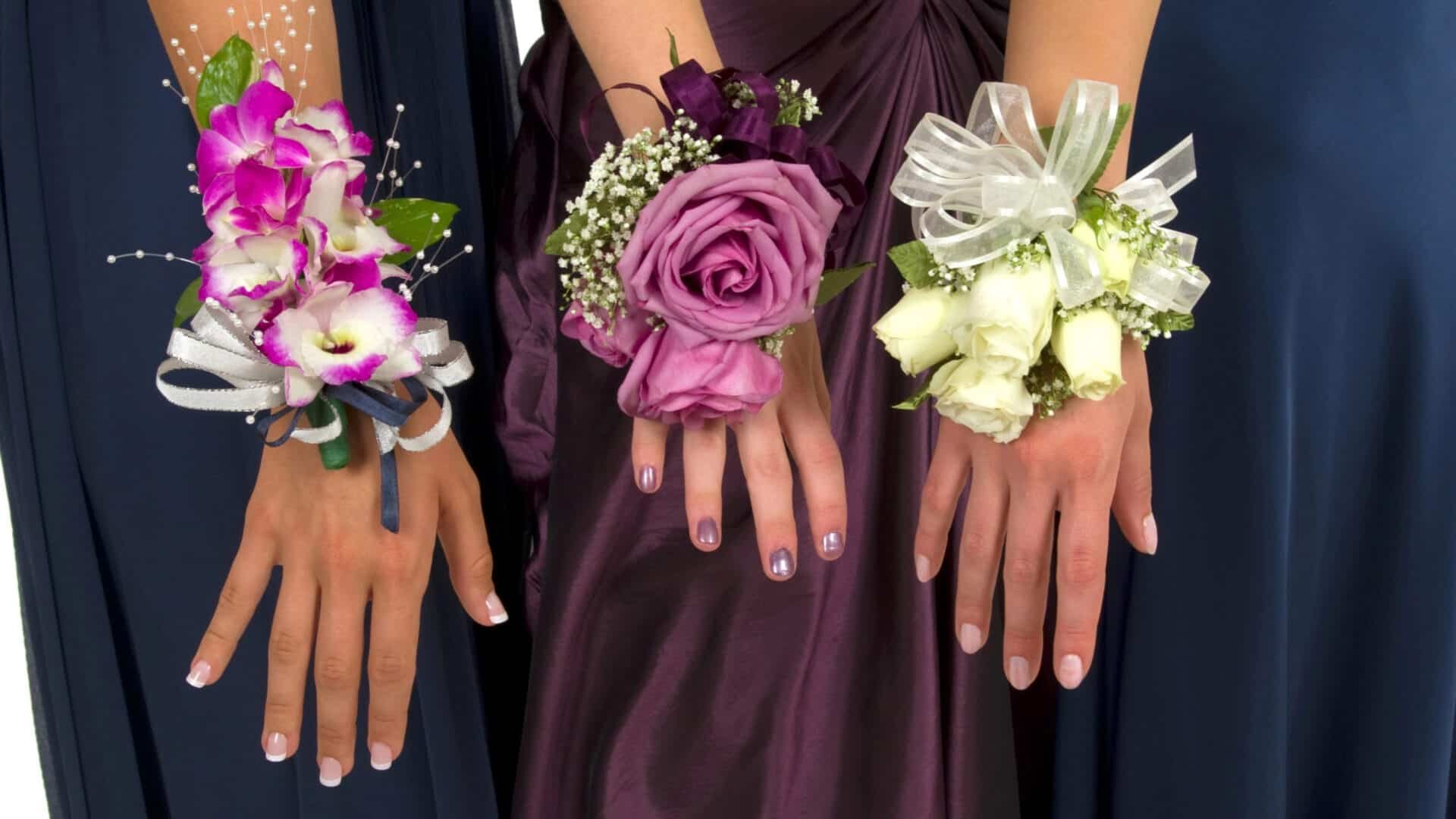 Prom corsages ready for homecoming and prom limo night