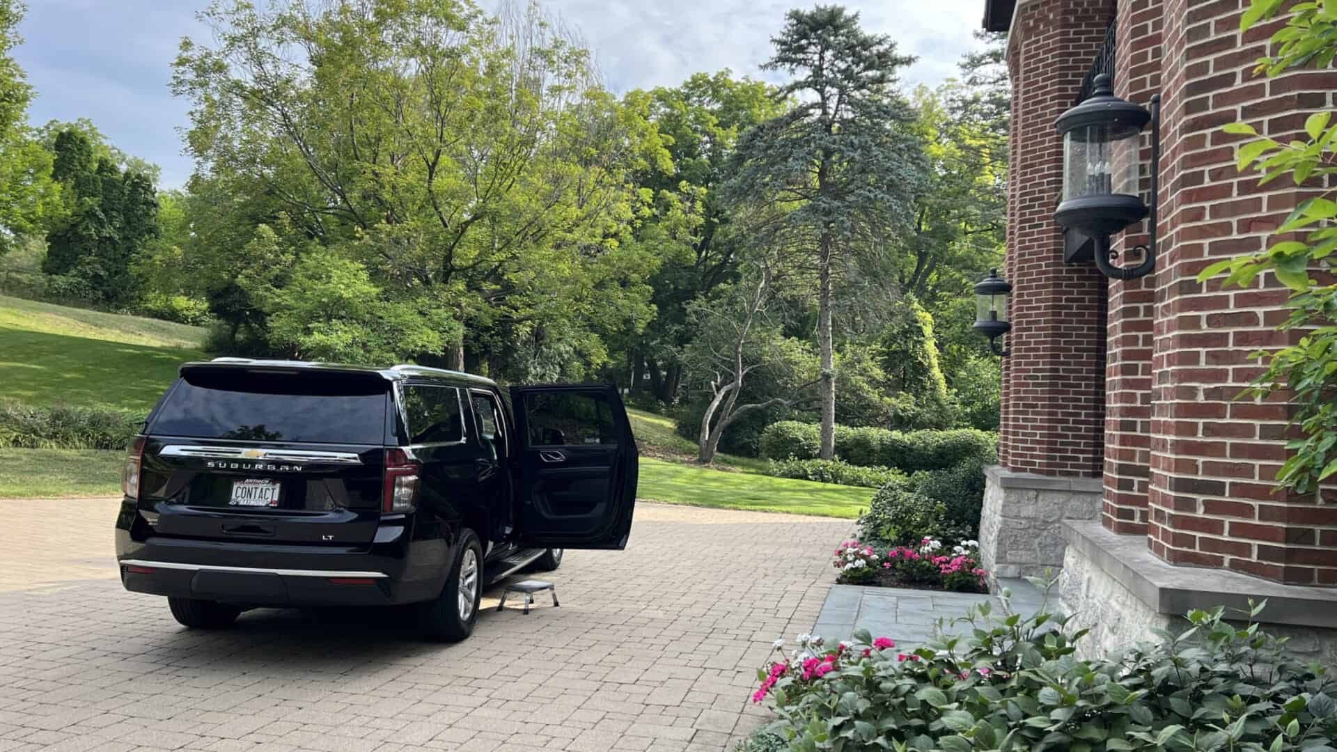 Prom limousine ready for the evening — Contact Limo Kenosha prom transportation