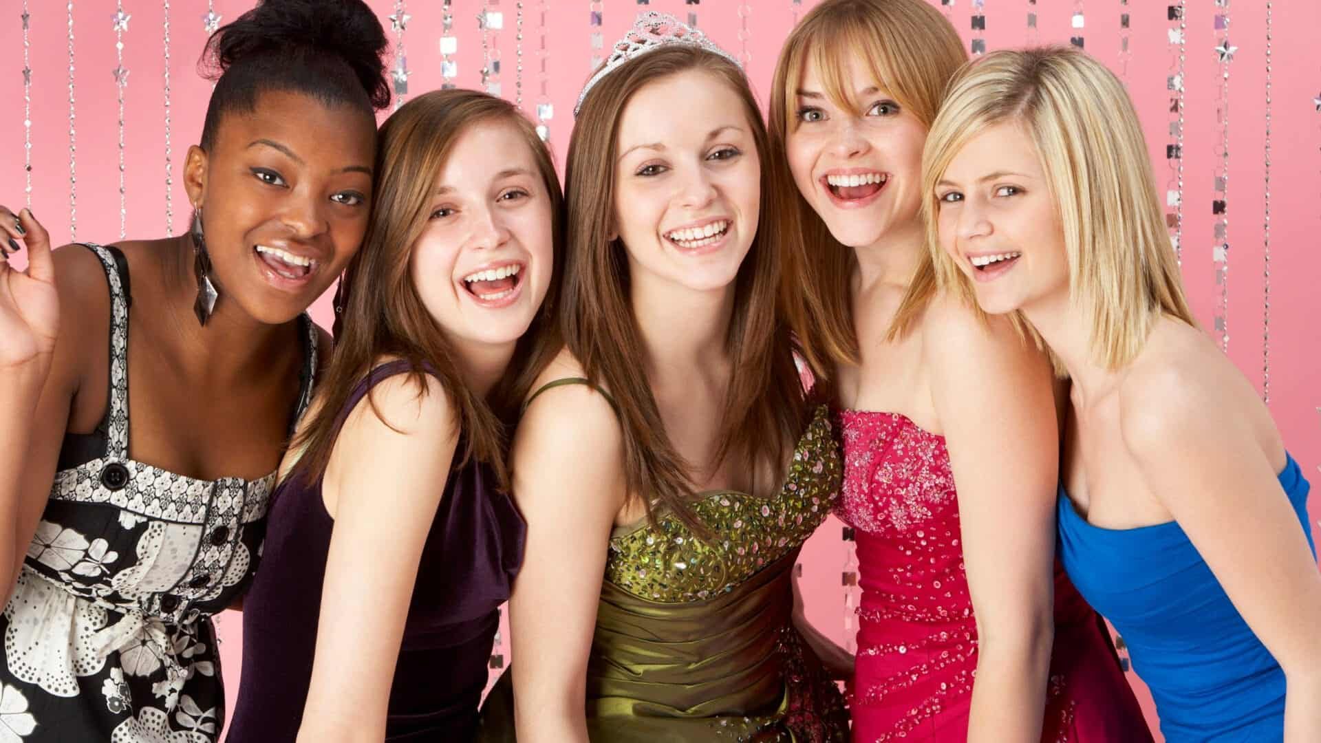 Prom group arriving in a Contact Limo luxury SUV — Kenosha prom night
